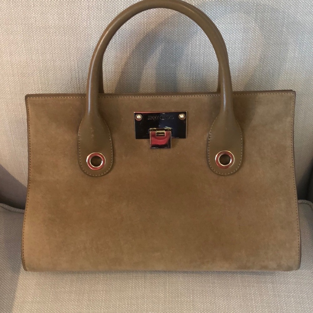 JIMMY CHOO RILEY SUEDE TOTE -Beautiful bag in wonderful condition F/W 2025.